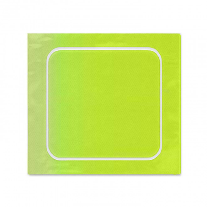 AUTOCOLLANT PERSONNALISE A LA FORME 6x6 'TROKOUL' - vert clair