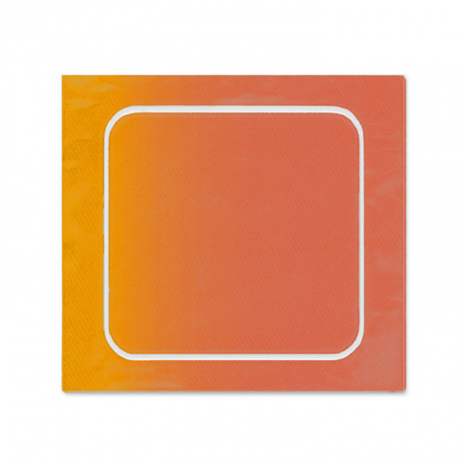AUTOCOLLANT PERSONNALISE A LA FORME 6x6 'TROKOUL' - orange