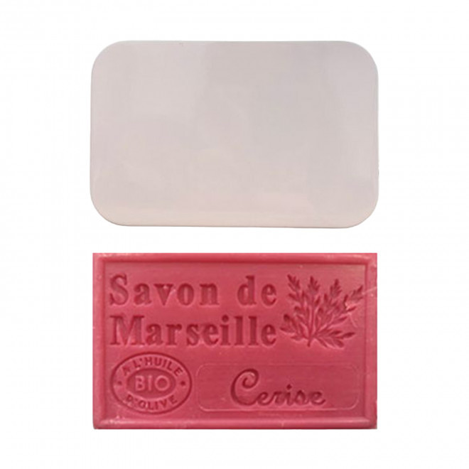 SET PERSONNALISABLE SAVON ET BOITE METAL 'OLIVIA BOITE' - cerise