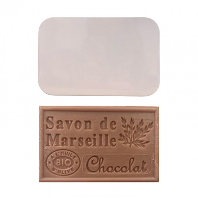 SET PERSONNALISABLE SAVON ET BOITE METAL 'OLIVIA BOITE' - chocolat
