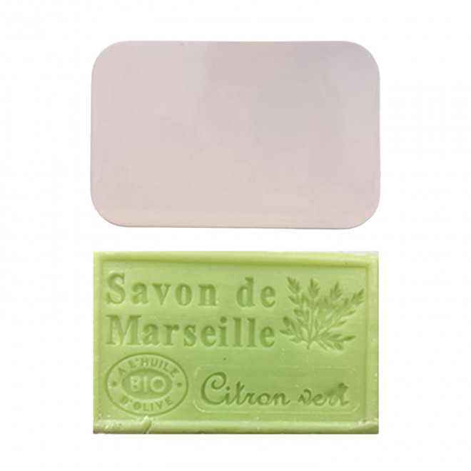 SET PERSONNALISABLE SAVON ET BOITE METAL 'OLIVIA BOITE' - citron/vert