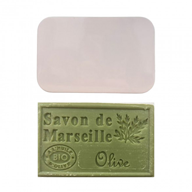 SET PERSONNALISABLE SAVON ET BOITE METAL 'OLIVIA BOITE' - huile d'olive
