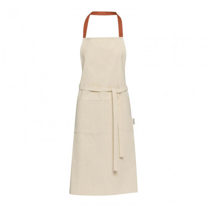 TABLIER 2 POCHES PERSONNALISE 200G 'NIA' - rouge