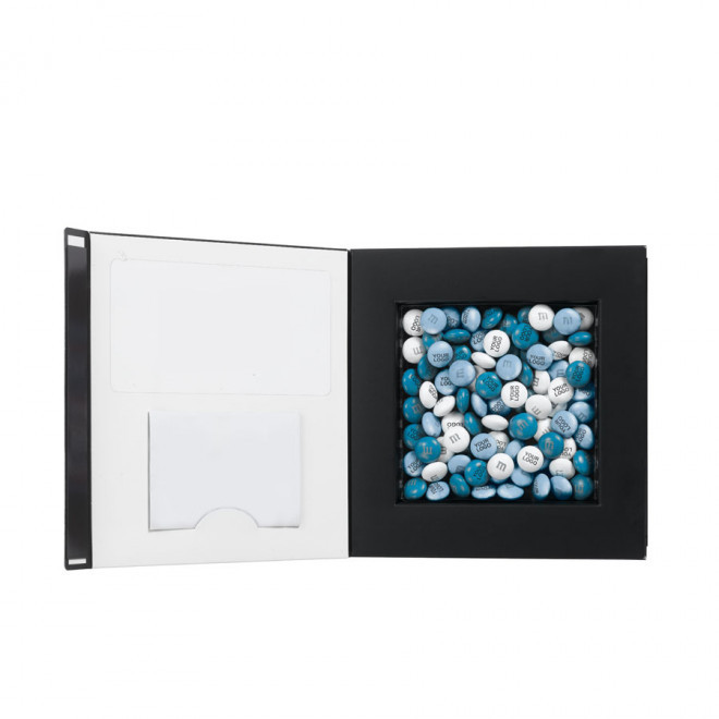 COFFRET 80G M&M'S® PERSONNALISABLES - noir