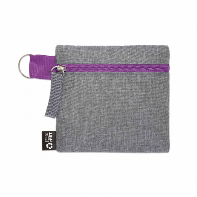 PORTE-MONNAIE RPET PERSONNALISE 'YEN' - violet