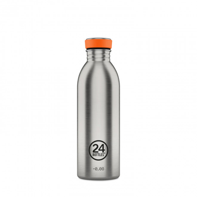 BOUTEILLE PERSONNALISEE EN INOX 500ML 'URBAN 24 BOTTLES' - acier brossé