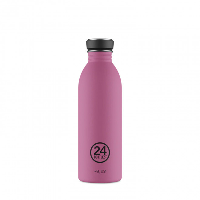 BOUTEILLE PERSONNALISEE EN INOX 500ML 'URBAN 24 BOTTLES' - mauve