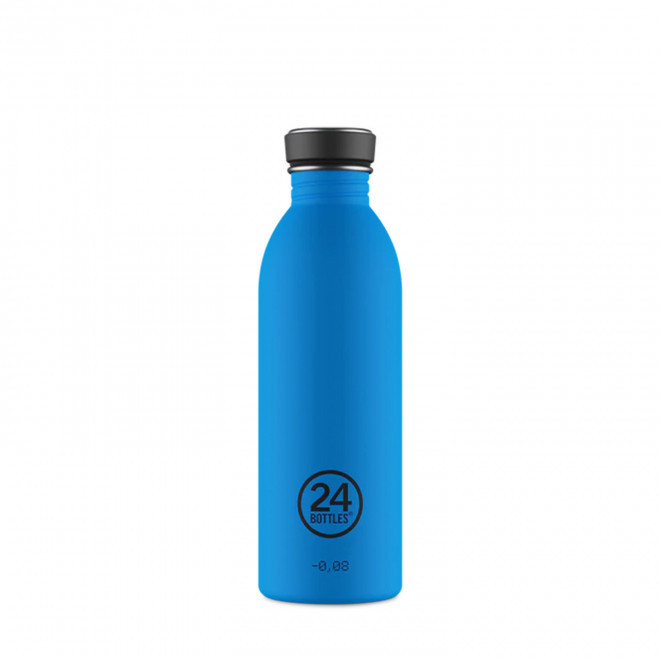 BOUTEILLE PERSONNALISEE EN INOX 500ML 'URBAN 24 BOTTLES' - bleu