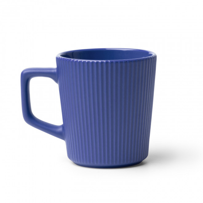 MUG EN CERAMIQUE CANNELE 320ML PERSONNALISABLE 'BRODO' - bleu