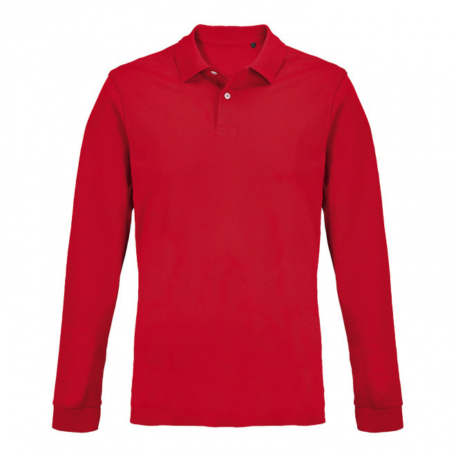 POLO MIXTE COULEUR PERSONNALISE 'PACIFIC LSL' - rouge