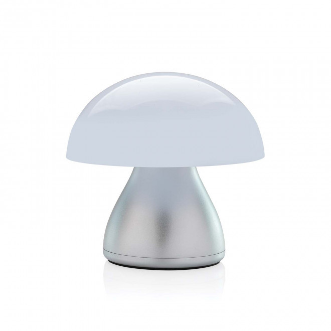 LAMPE DE TABLE RECHARGABLE PERSONNALISABLE 'CHAMPLUM' - gris