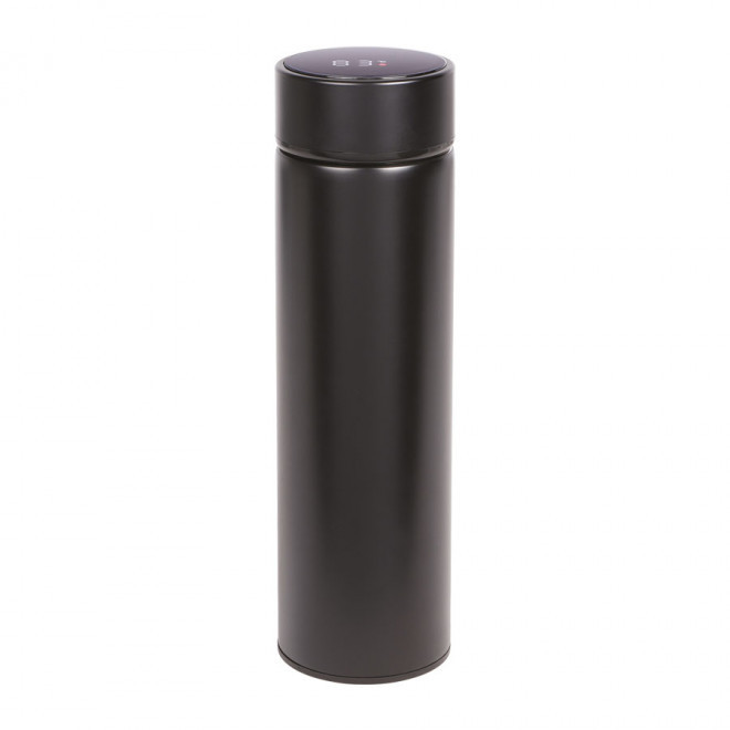 BOUTEILLE ISOTERME PERSONNALISABLE  'UTAH THERMOMETRE' - noir