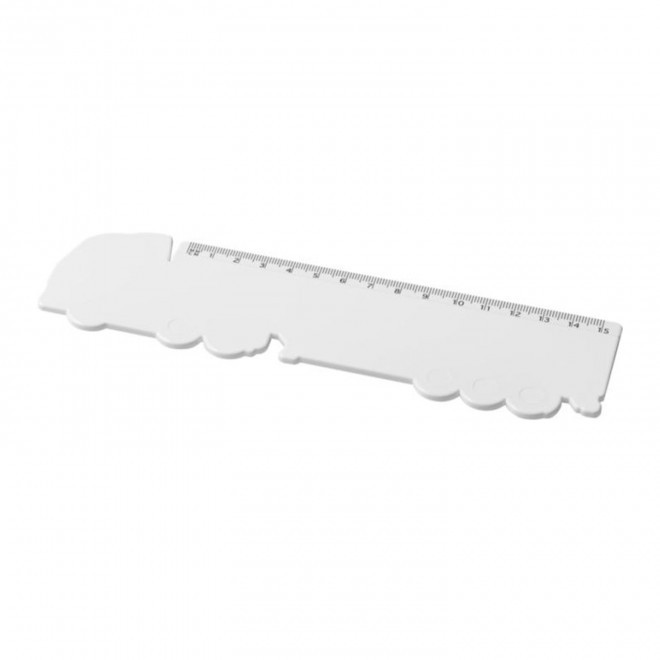 REGLE 15 CM CAMION PERSONNALISABLE 'MACK' - blanc