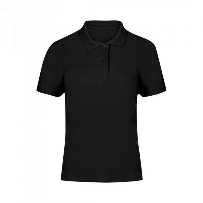 POLO FEMME COULEUR PERSONNALISABLE 'CHARLES' - noir