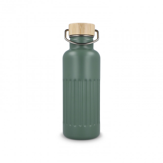 BOUTEILLE ISOTHERME CANNELE 500ML PERSONNALISABLE 'CANNI' - vert olive