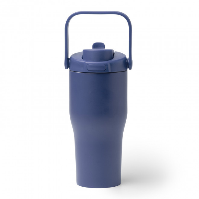MUG NOMADE ISOTHERME 550ML PERSONNALISABLE 'VERSATI' - bleu marine