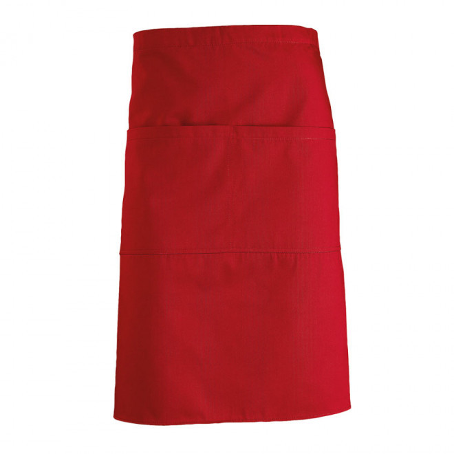 TABLIER PERSONNALISÉ MI-LONG 'GREENWICH' - rouge