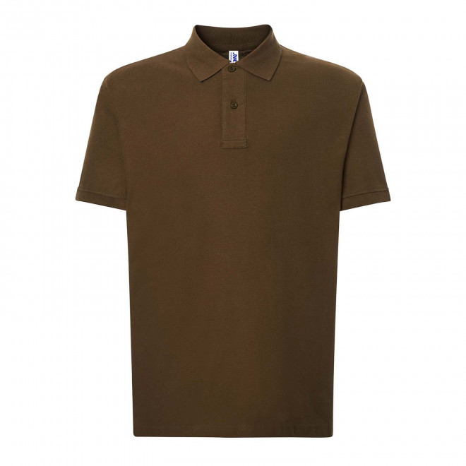 POLO HOMME COULEUR PERSONNALISABLE 210G 'JHK ESSENTIAL' - marron