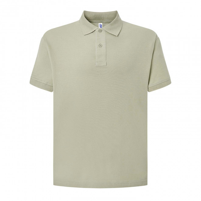 POLO HOMME COULEUR PERSONNALISABLE 210G 'JHK ESSENTIAL' - vert clair