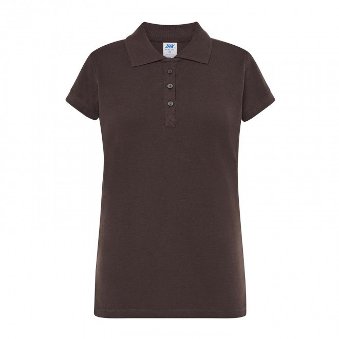 POLO FEMME COULEUR PERSONNALISABLE 210G 'JHK ESSENTIAL' - gris foncé