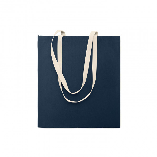 TOTE BAG PUBLICITAIRE BI COULEUR 140 GR 'AURIANOS' - bleu marine