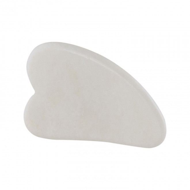 PIERRE DE MASSAGE VISAGE PERSONNALISABLE 'CIALFA' - blanc