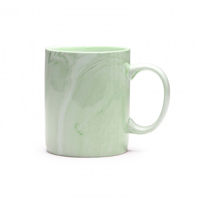 MUG CERAMIQUE PERSONNALISABLE 350 ML 'MARBRIO' - vert