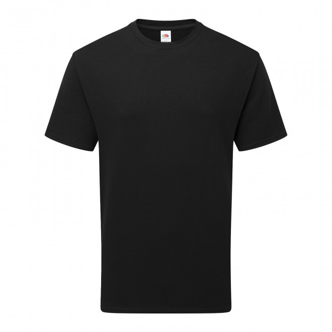 TEE-SHIRT PERSONNALISABLE MIXTE COULEUR BIO 'HARBRO' - noir