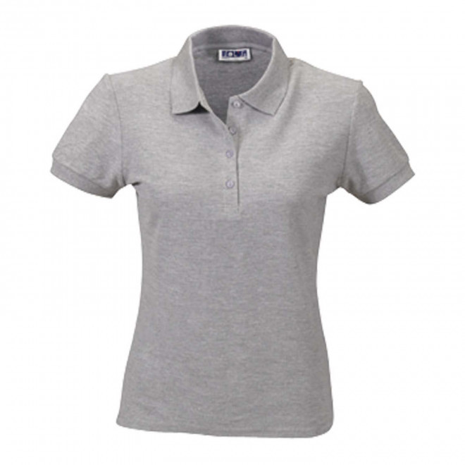 RAPIDE 4J  POLO PUBLICITAIRE FEMME 'PEOPLE' COULEUR 210 GR/M² - gris chiné