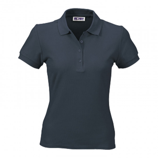 RAPIDE 4J  POLO PUBLICITAIRE FEMME 'PEOPLE' COULEUR 210 GR/M² - bleu marine