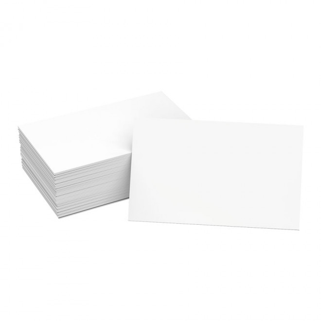 CARTE DE VISITE PERSONNALISÉE EN PAPIER RECYCLÉ 'CDV RECYCLEE' - blanc