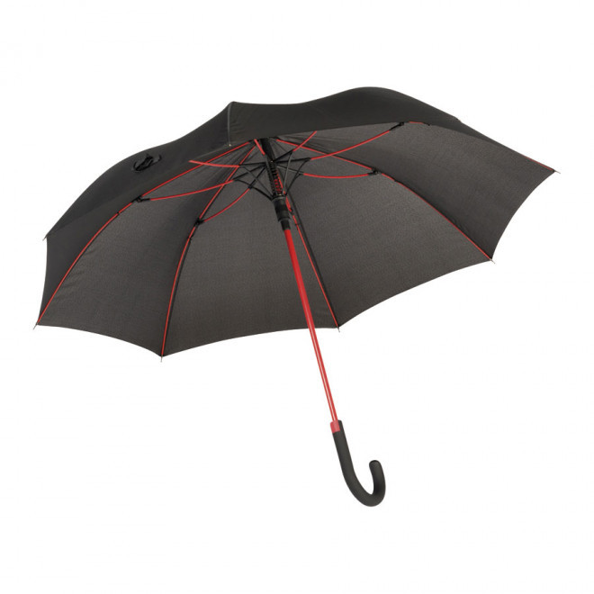 PARAPLUIE PERSONNALISÉ MANCHE CANNE 'CANCAN' - rouge