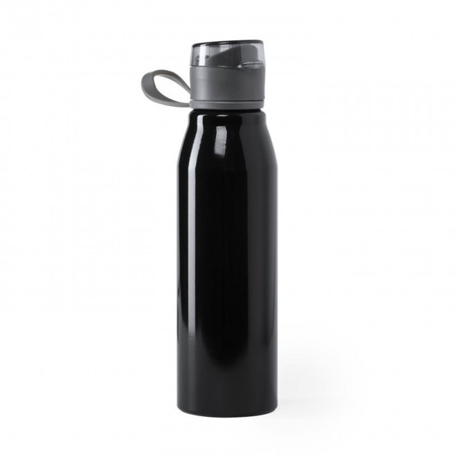 BOUTEILLE PERSONNALISÉE EN ALUMINIUM 'KILA' - noir