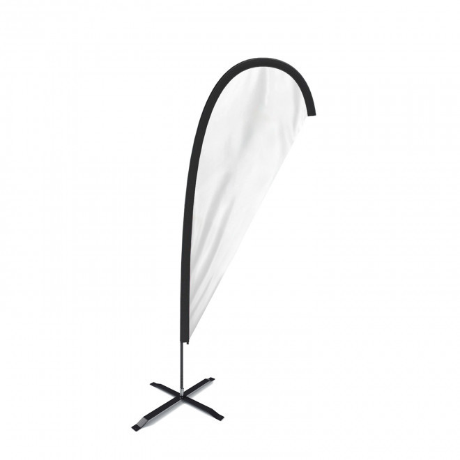 DRAPEAU PERSONNALISÉ ORIFLAMME GOUTTE + PIED CROISILLON 'TOLEN' - 180x70cm