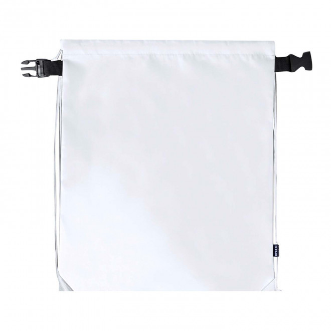 SAC A DOS PERSONNALISABLE CORDELETTE ENROULABLE 'NAPSI' - blanc