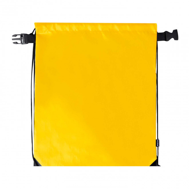 SAC A DOS PERSONNALISABLE CORDELETTE ENROULABLE 'NAPSI' - jaune