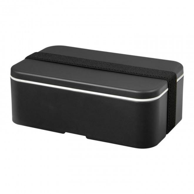 LUNCH BOX BIO PLASTIQUE PERSONNALISABLE 'STOBO' - noir