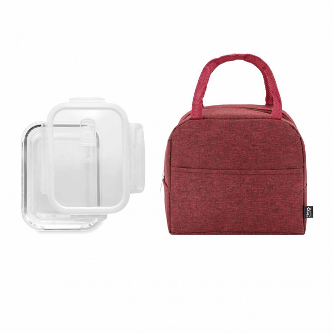 SET LUNCHBOX ET SAC ISO PERSONNALISABLE 'SVITA' - rouge