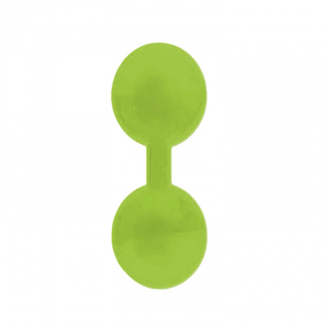 CLIP MAGNETIQUE REFLE PERSONNALISABLE 'CLIOFLO ROND' - vert fluo