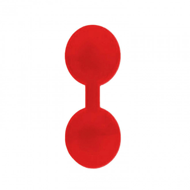 CLIP MAGNETIQUE REFLE PERSONNALISABLE 'CLIOFLO ROND' - rouge