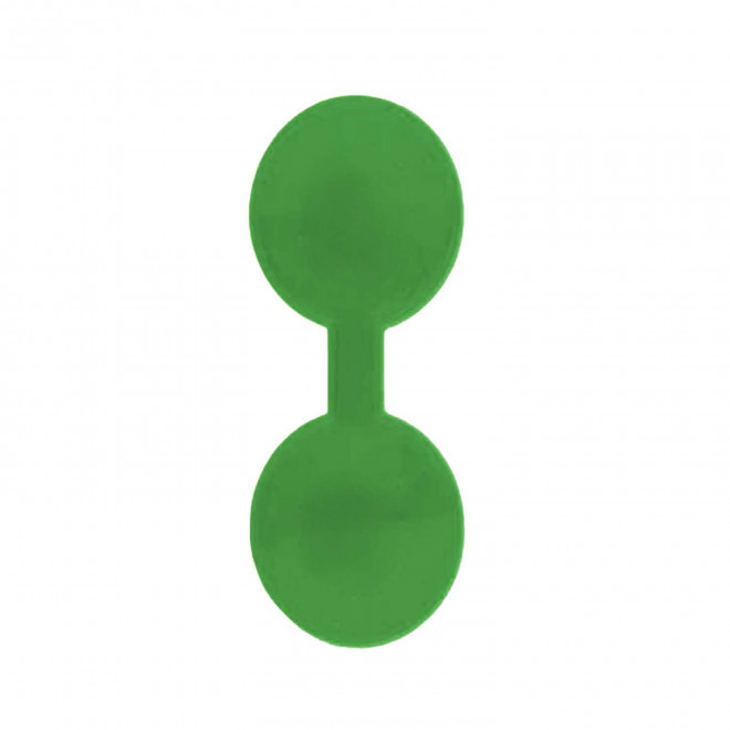 CLIP MAGNETIQUE REFLE PERSONNALISABLE 'CLIOFLO ROND' - vert