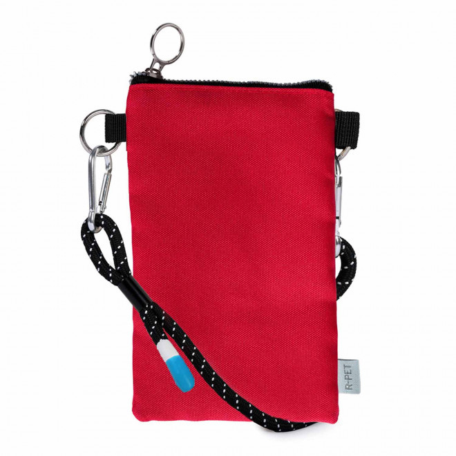 SACOCHE TELEPHONE RPET PERSONNALISABLE 'KORDAS' - rouge