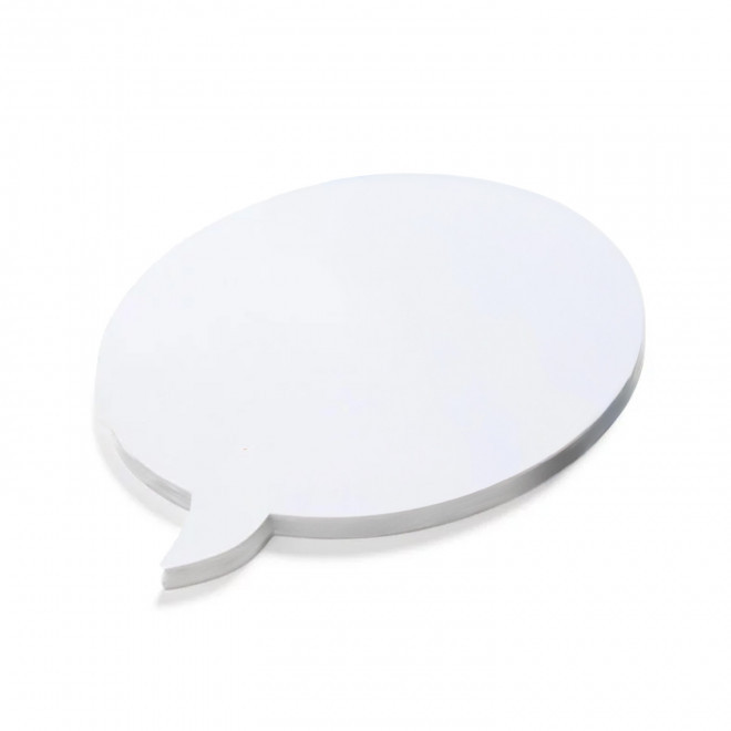 MEMOS REPOSITIONNABLES PERSONNALISABLE 'REPOZI BULLE' - blanc 100 feuilles