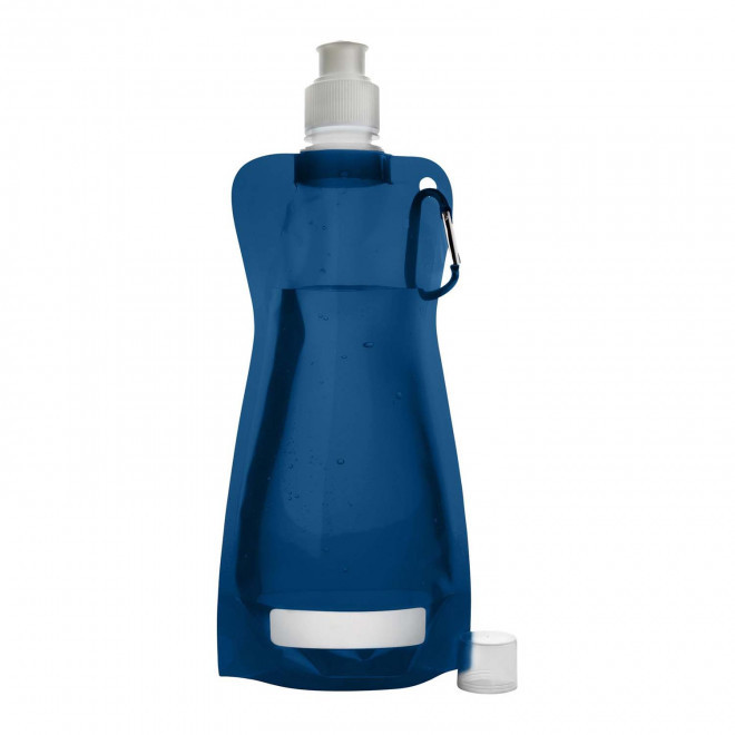 EXP.24H - GOURDE PERSONNALISABLE AVEC MOUSQUETON 'FITTY'  - bleu foncé