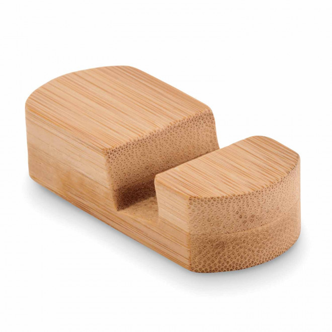 SUPPORT TELEPHONE PERSONNALISABLE BAMBOU 'PORTINY' - bois