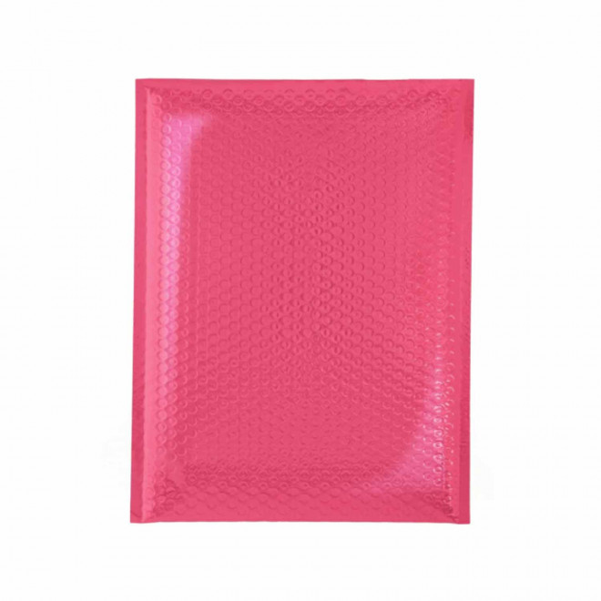 ENVELOPPE BULLE RPET PERSONNALISABLE 'CELIOZ' - rose