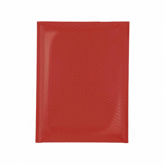 ENVELOPPE BULLE RPET PERSONNALISABLE 'CELIOZ' - rouge foncé