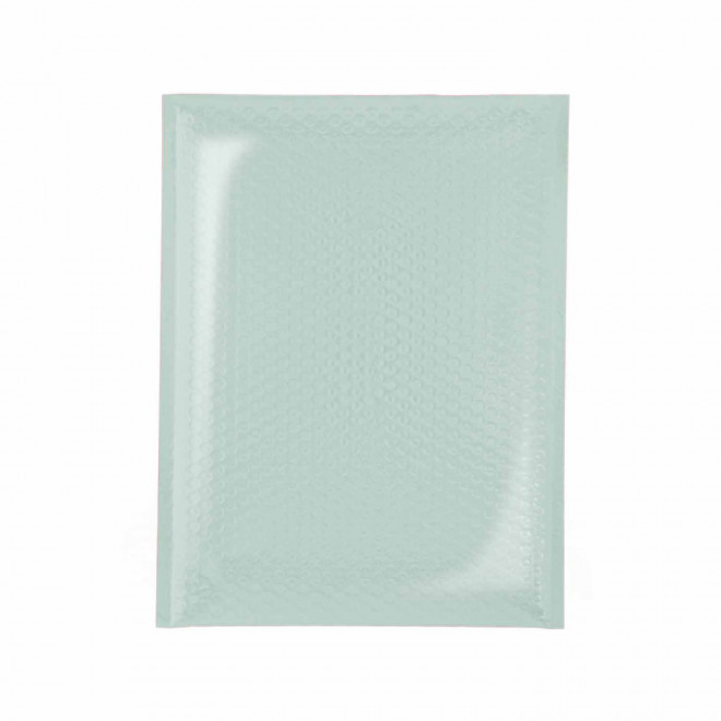 ENVELOPPE BULLE RPET PERSONNALISABLE 'CELIOZ' - vert pastel
