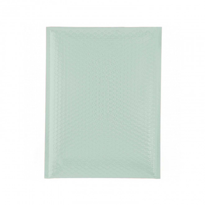 ENVELOPPE BULLE RPET PERSONNALISABLE 'CELIOZ MATE' - vert pastel