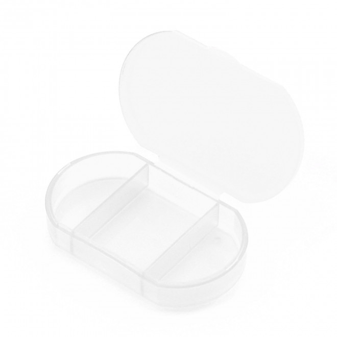 PILULIER JOURNALIER 3 COMPARTIMENTS PERSONNALISABLE 'COMPY' - transparent